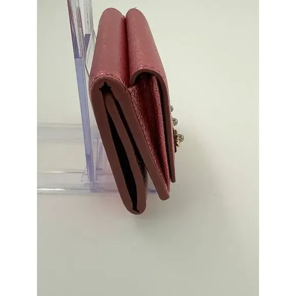 JCCW101: Jimmy Choo Compact Wallet - Metallic Pink